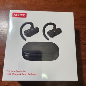 ACREO Black True Wireless Open Earbuds NIB